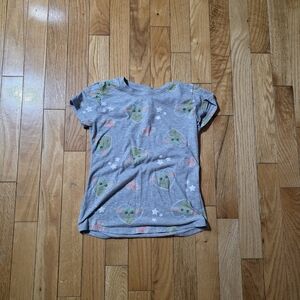 Star Wars Gray Tee with Green and Pink Accents
